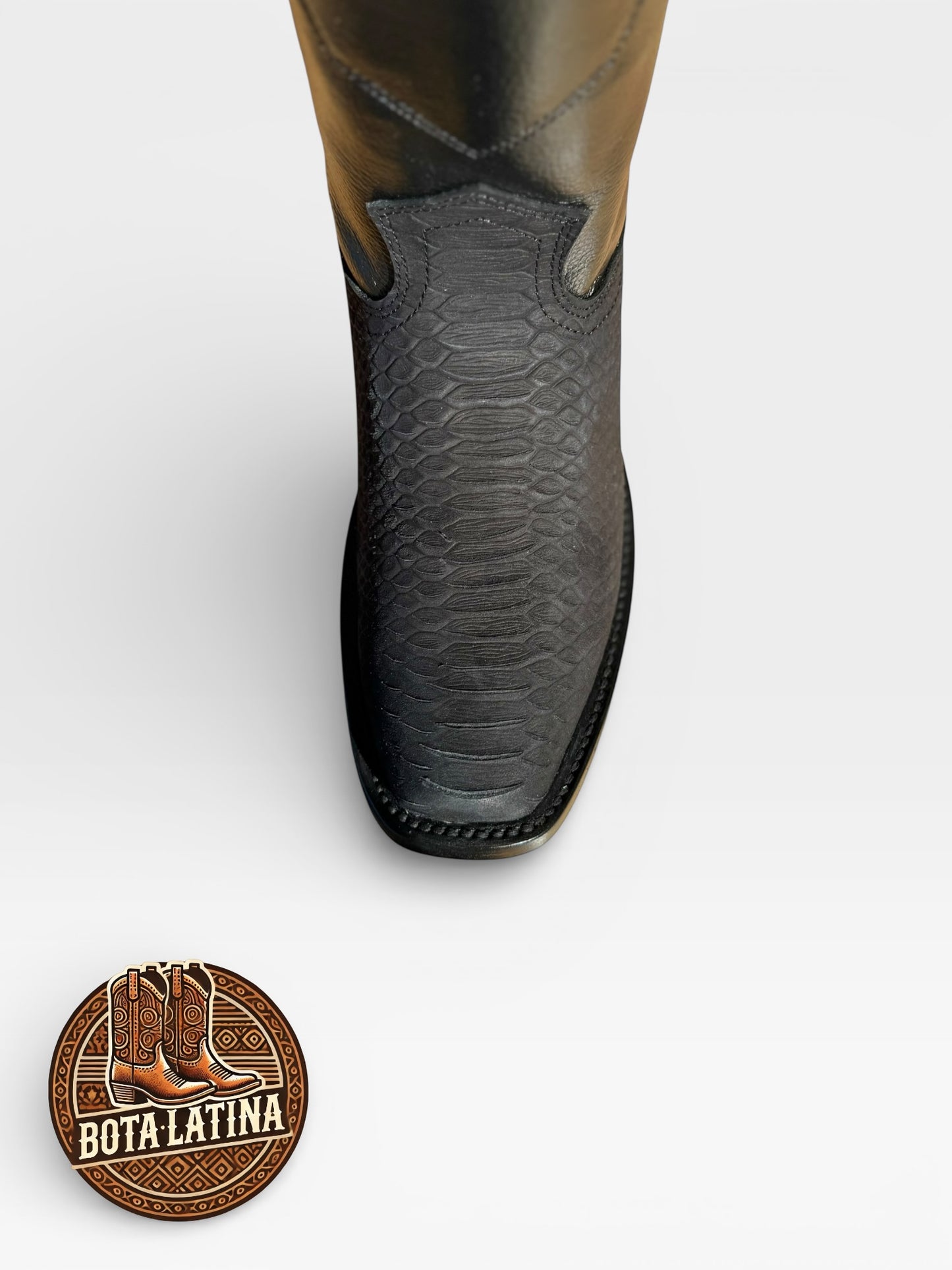 Botín Dubai Python Negro